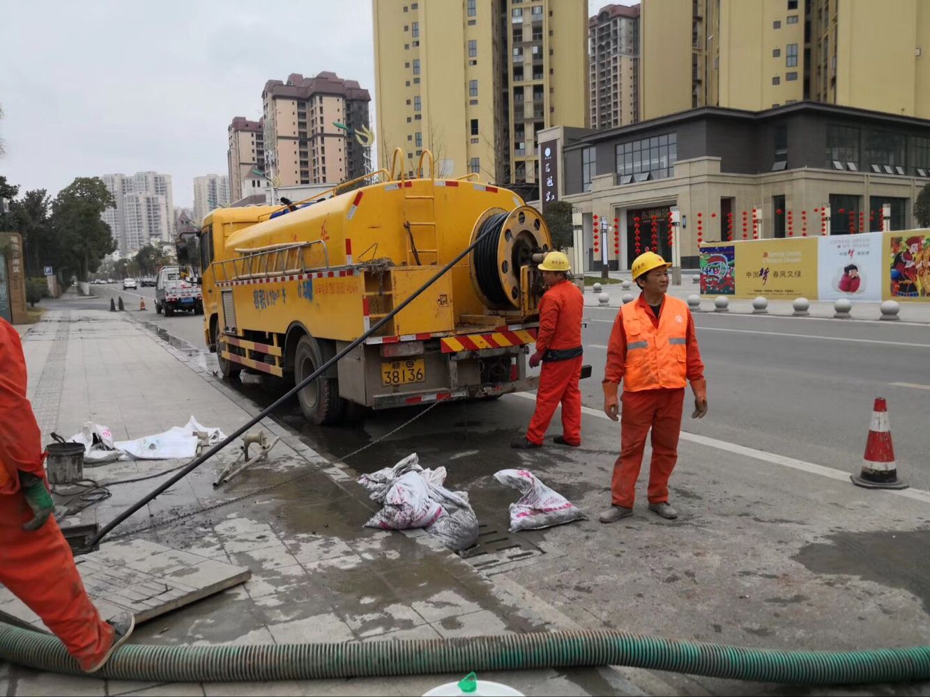 北碚排污管道清淤-管道清洗